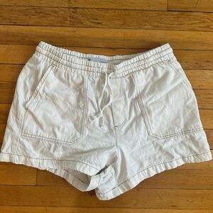 Denim&Co Women's Cream Athletic Shorts